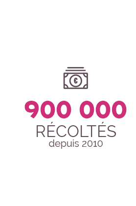 900 000 euros récoltés depuis 2010